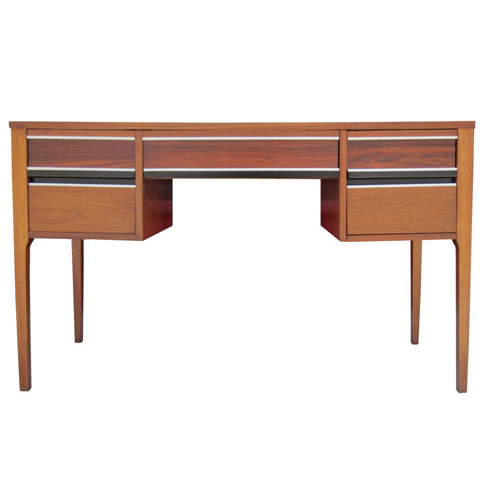 Compact Mid-Century Desk in Walnut