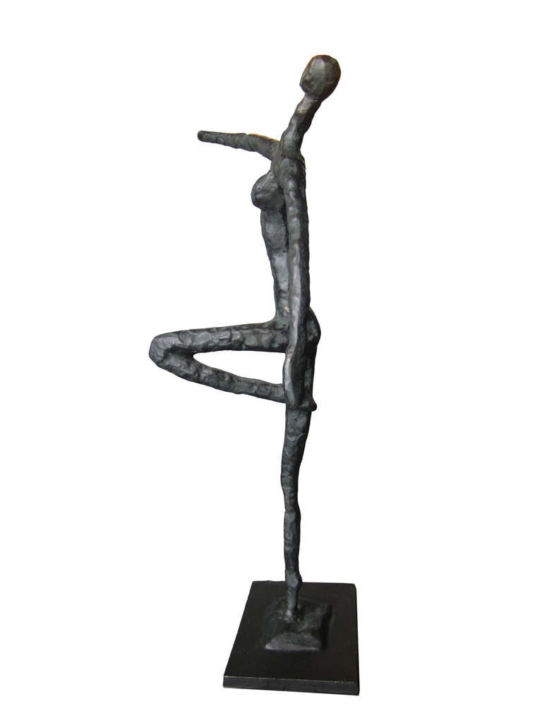 American Bronze Sculpture of Dancing Woman