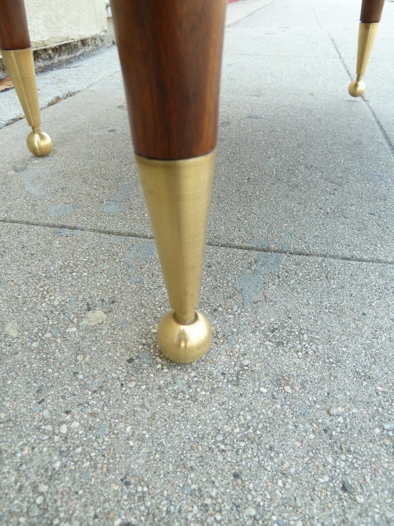 Mid-20th Century Italian Mid-Century Modern Side / End Table with Cabinet