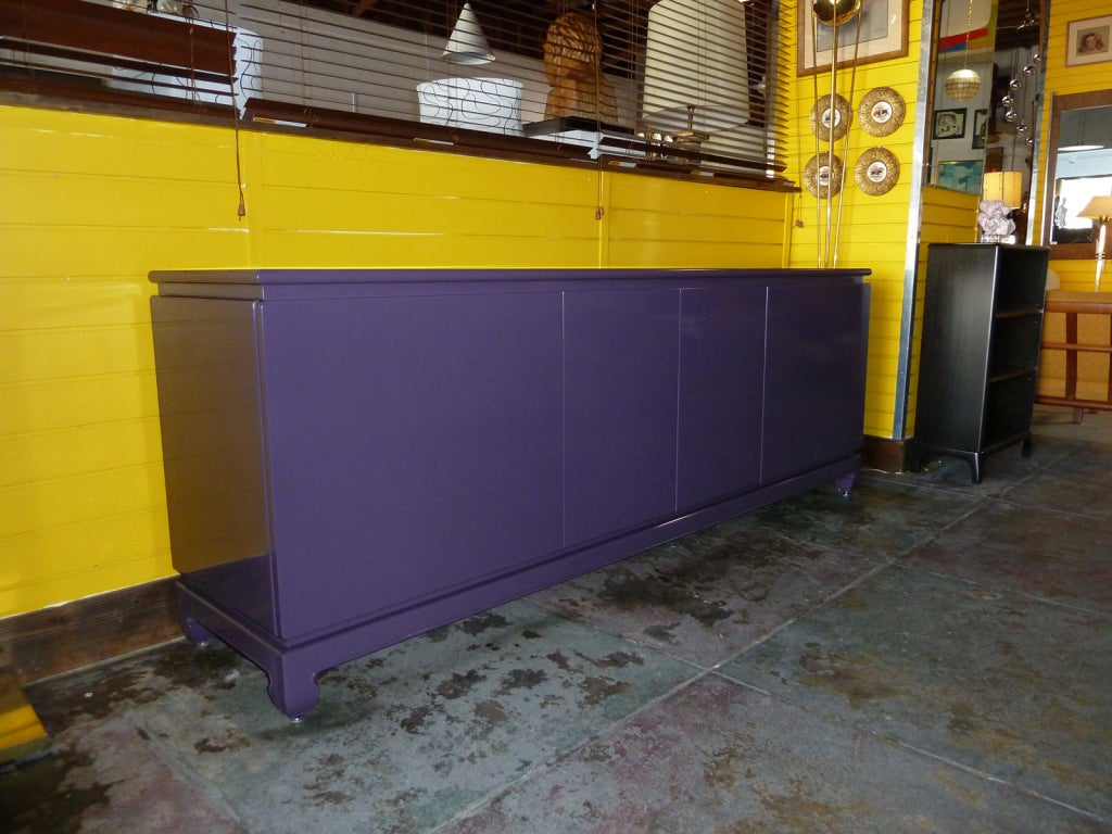 American Stunning Aubergine Lacquer Credenza