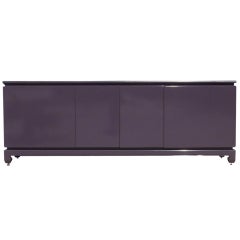 Stunning Aubergine Lacquer Credenza