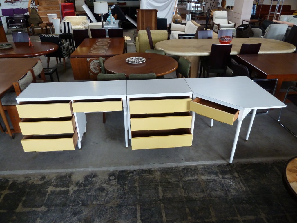Mid-Century Modern Cheerful Mid Century Modular Desk Set