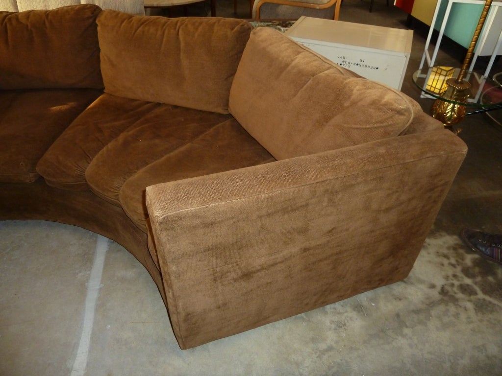 crescent shaped couch