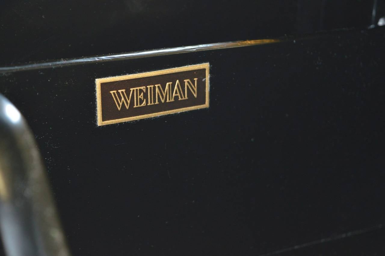 Lacquered Outstanding Hollywood Regency Cabinet by Weiman