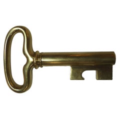 Austrian Mid-Century Key Shaped Corkscrew & Bottle Opener by Carl Auböck