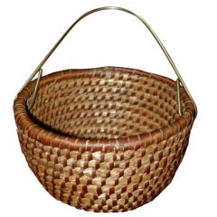 Hand-Woven Wicker Basket by Carl Auböck