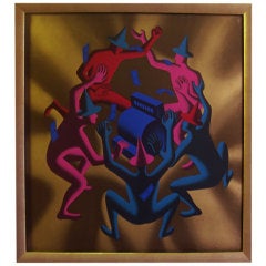 "Cash Dance" Lithograph by Kostabi 10