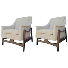 Pair of Mid-Century Modern Rocking Chairs
