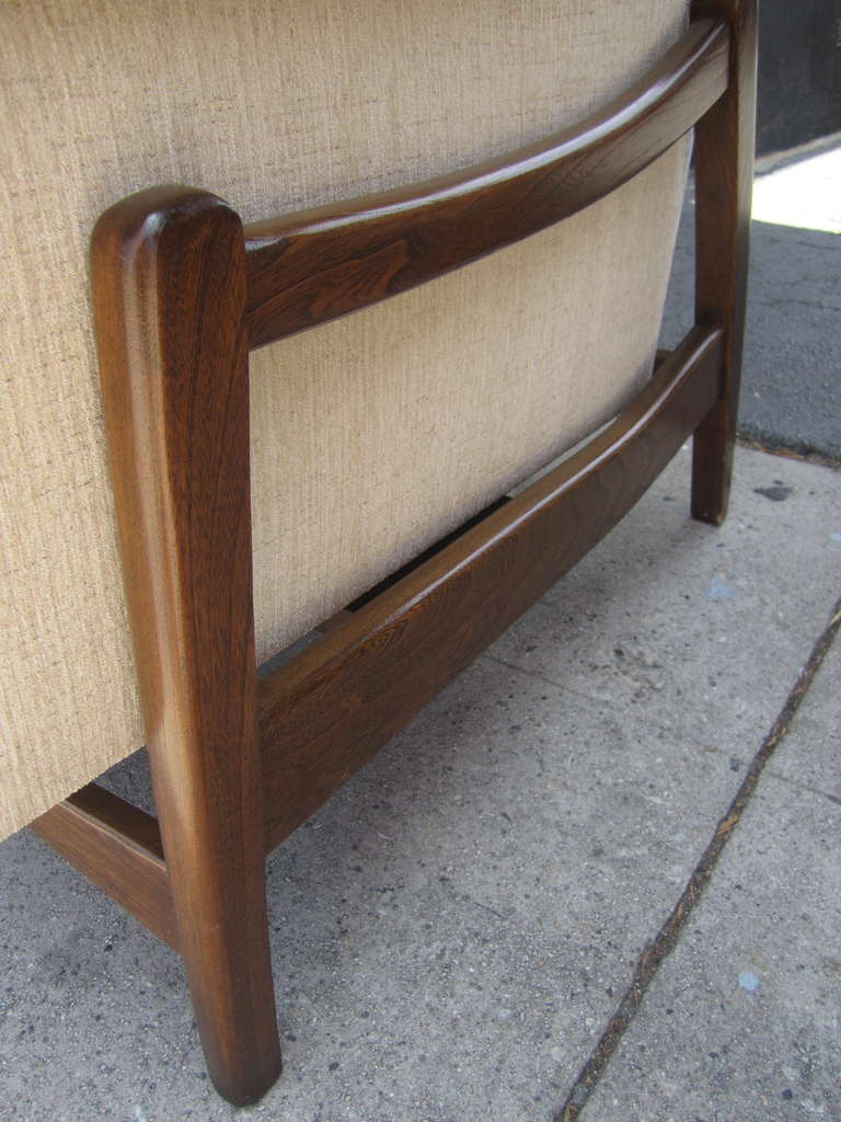 Wood Pair of Mid-Century Modern Rocking Chairs