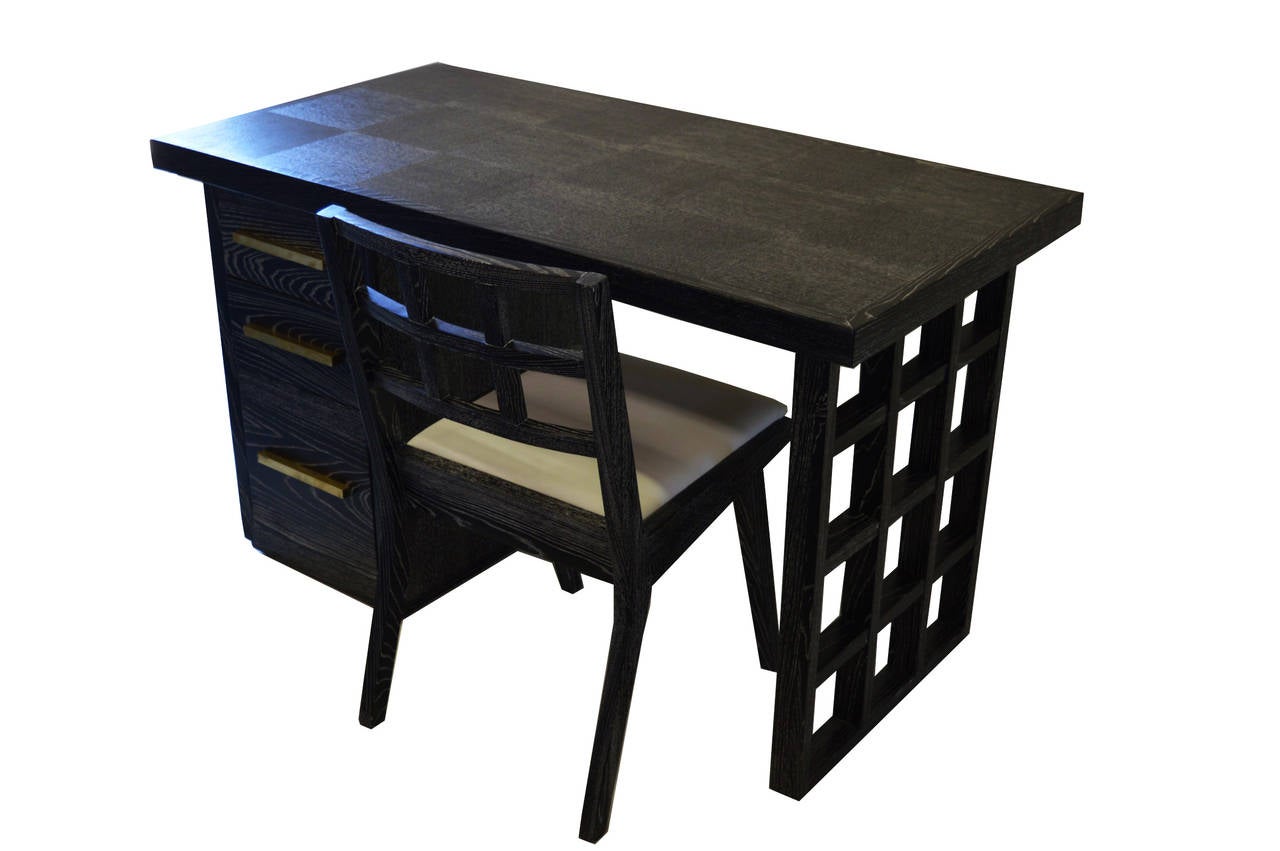 Mid-Century Modern Paul Laszlo Little Desk and Matching Chair