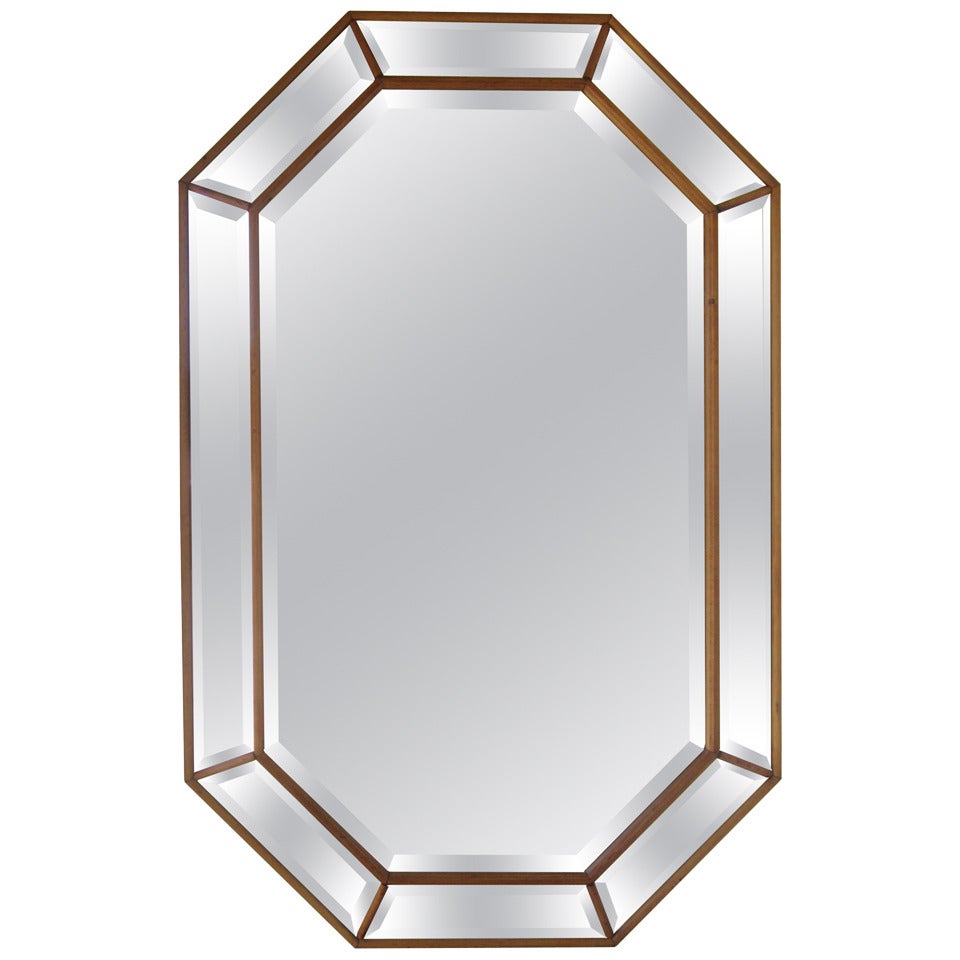 Elegant Octagonal Beveled Mirror