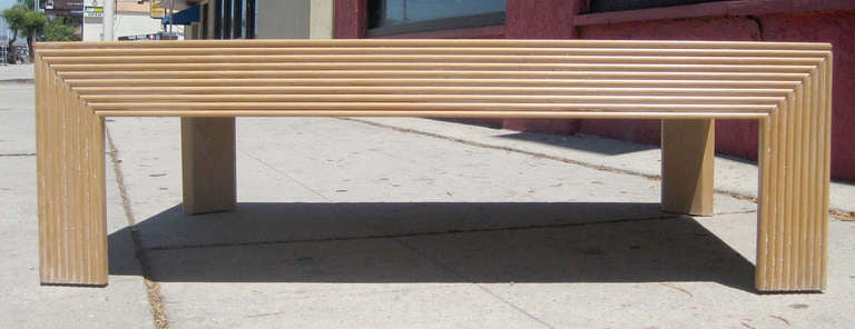 parquet top open coffee table