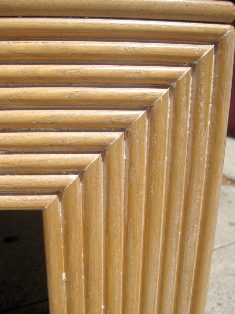 Wood Parquet Top Coffee Table by Lane