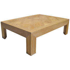 Parquet Top Coffee Table by Lane
