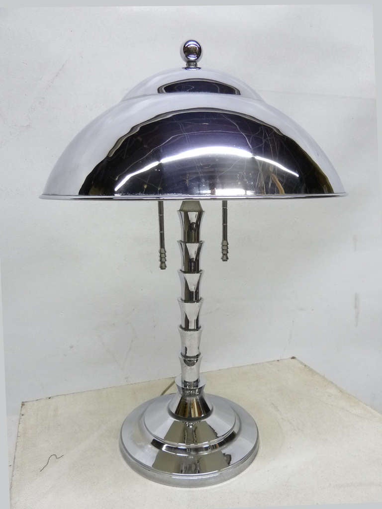 American Jay Spectre Chrome Table Lamp for Paul Hanson