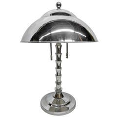 Jay Spectre Chrome Table Lamp for Paul Hanson 10