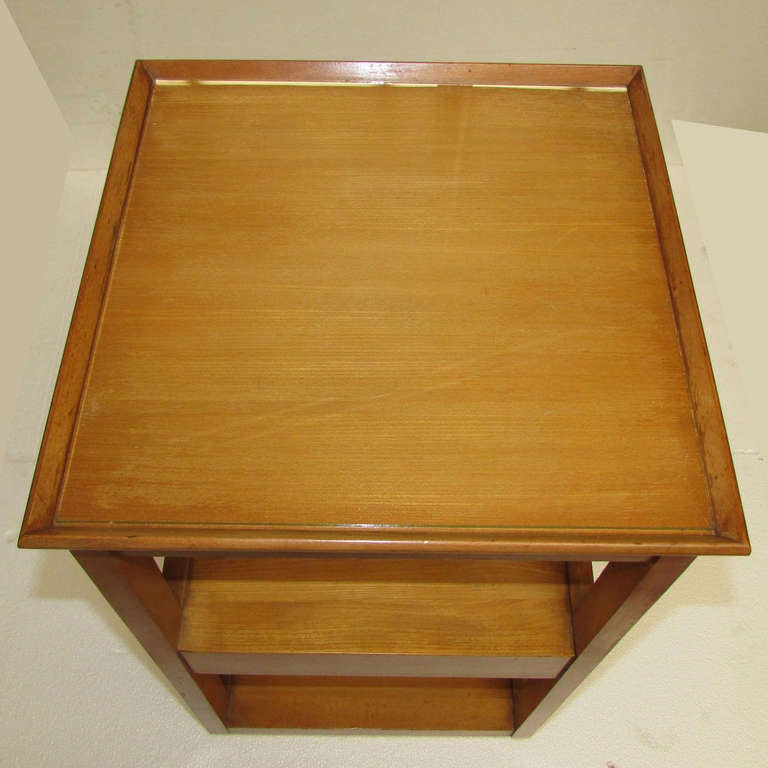 American Walnut Side Tables by Edward Wormley for Drexel, Pair