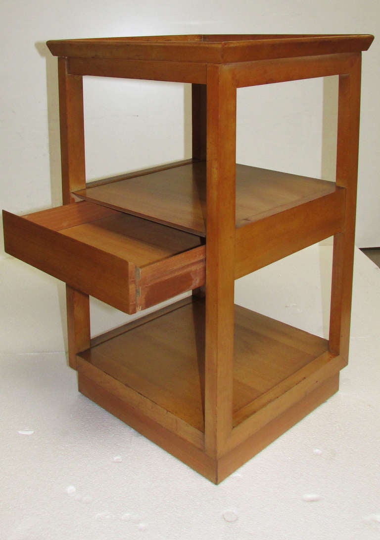 Mid-Century Modern Walnut Side Tables by Edward Wormley for Drexel, Pair
