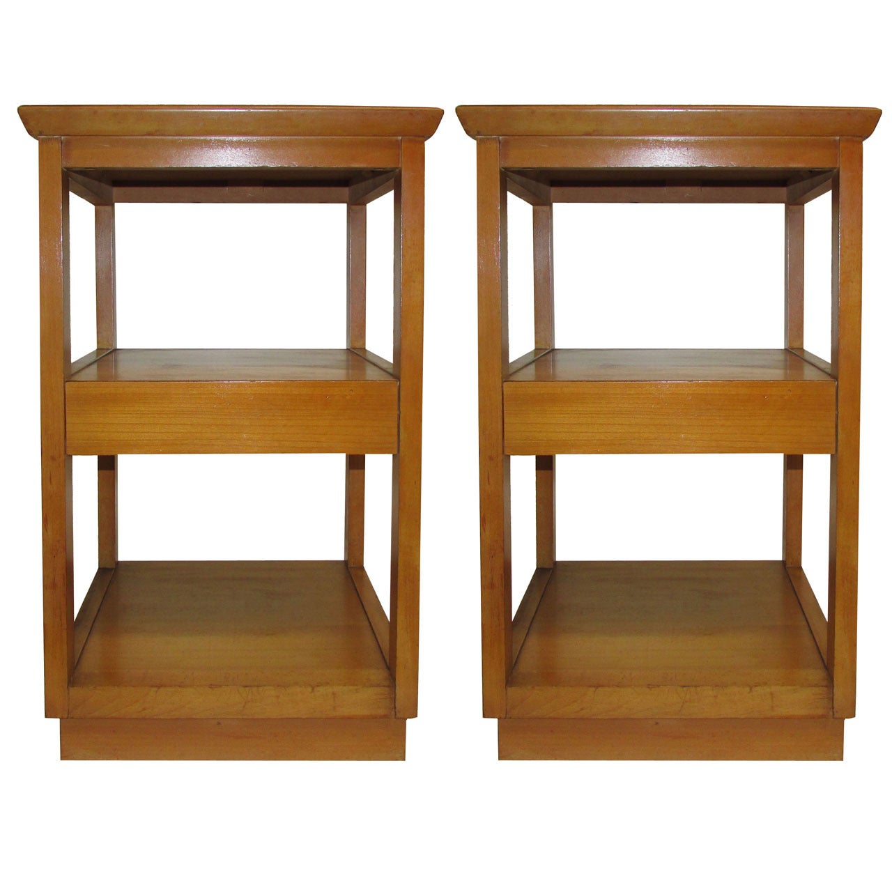 Walnut Side Tables by Edward Wormley for Drexel, Pair