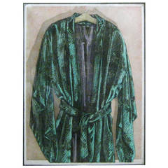 Realistic Print of Green Kimono by Jim Dine