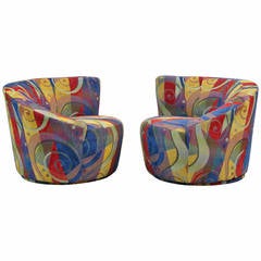 Pair of Nautilus Chairs by Vladimir Kagan