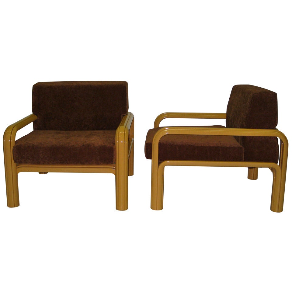 Gae Aulenti Lounge Chairs for Knoll, Pair