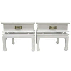 Hollywood Regency Nightstands, Pair
