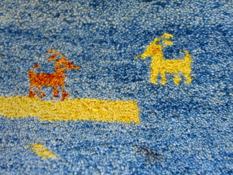 gabbeh rug blue