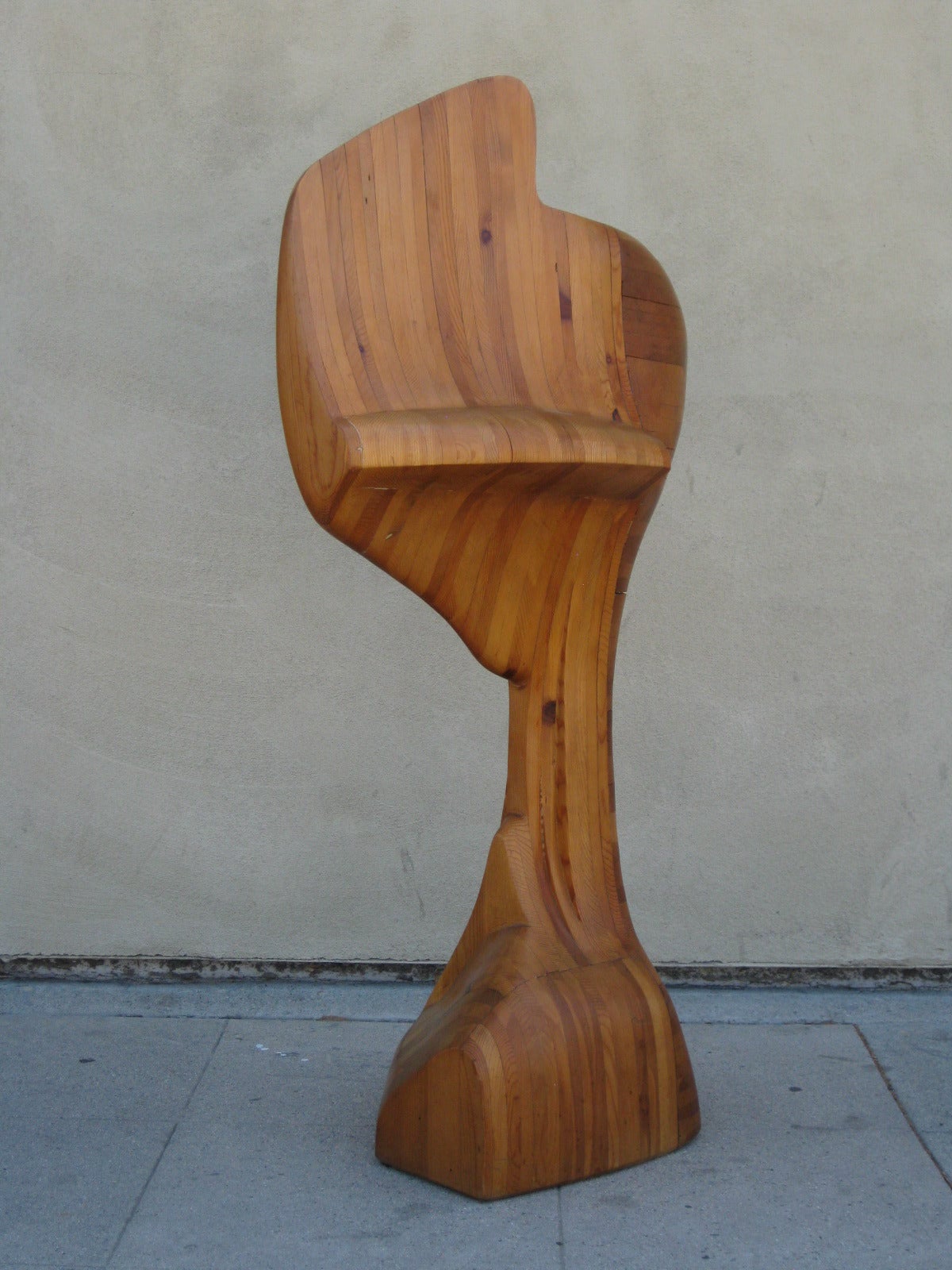 Mid-20th Century Four Feet 1/2 High Californian Arts and Crafts Stacked Wood Sculpture