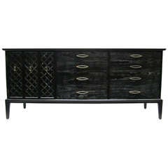 Mid-Century Chest of Drawers with Cerused Finish 3