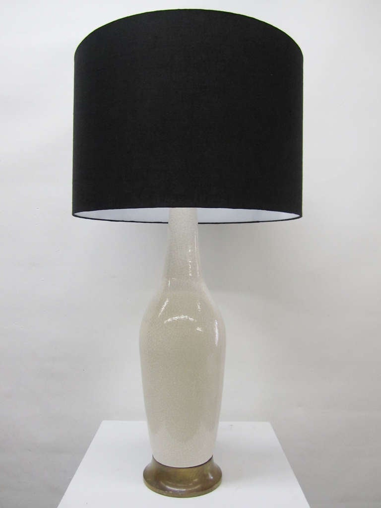 Mid-Century Modern Mid-Century Craquelure Table Lamp
