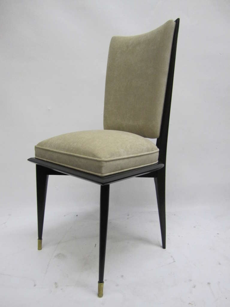 Mid-20th Century Elegant  French Dining Chairs, Set of Six