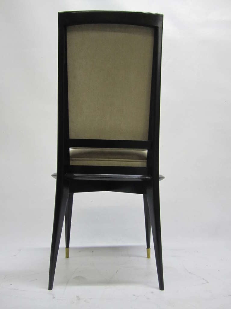 Elegant  French Dining Chairs, Set of Six In Excellent Condition In Pasadena, CA