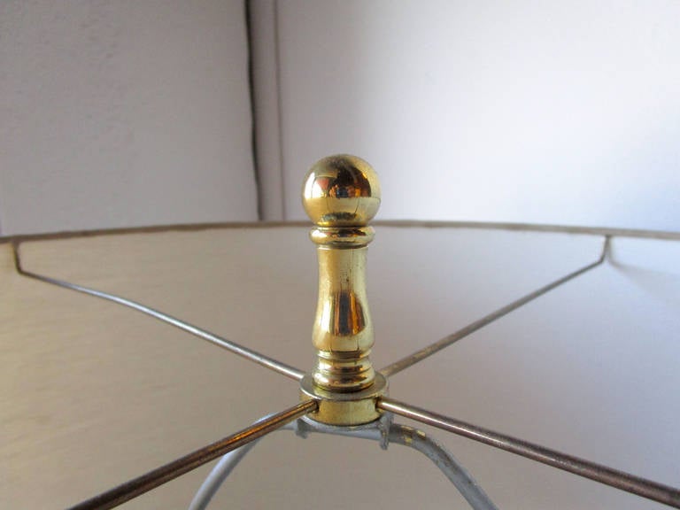Glazed Pair of Glamorous Ceramic Metallic Table Lamp