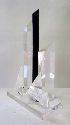 Geometric Lucite Sculpture