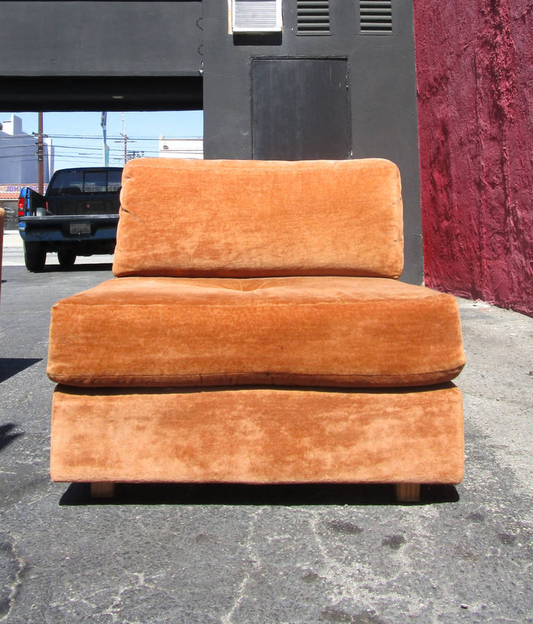 Three-Piece Modular Sectional Sofa by Milo Baughman 1