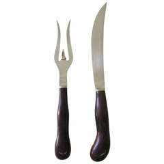 Danish Modern Chef's Fork and Knife by Universal Steel