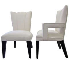 Hollywood Regency Dining Chairs, Set of Six