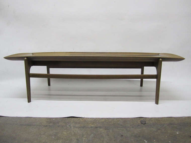 Elegant Coffee Table by John Keal for Brown Saltman