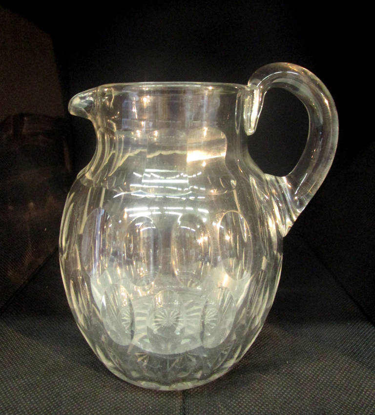 Baccarat crystal pitcher.