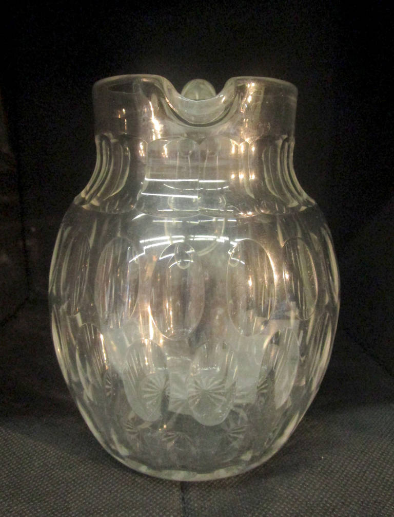 Mid-20th Century Baccarat Crystal Pitcher, 1950s