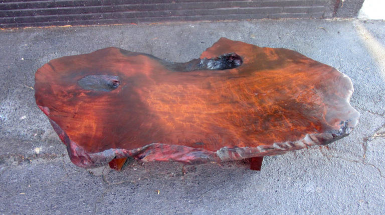 Live Edge Coffee Table after George Nakashima In Excellent Condition In Pasadena, CA