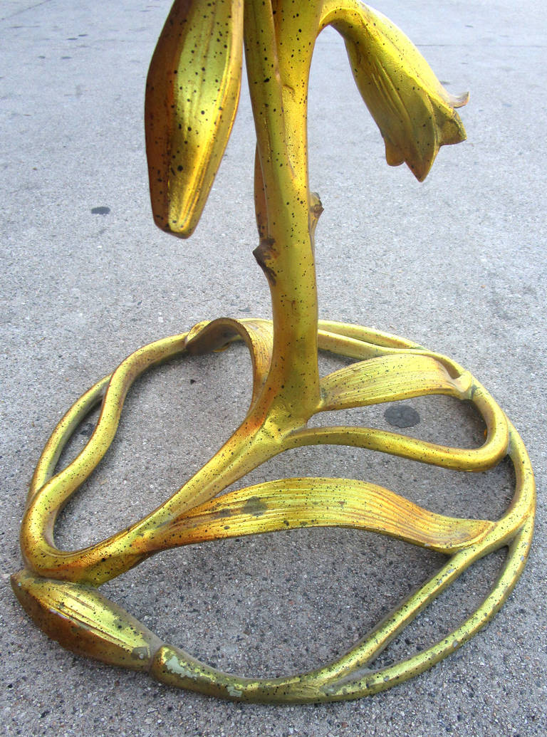 Hollywood Regency Lily Side Table by Arthur Court 2