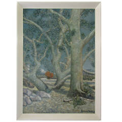 Mid-Century Oil Painting by Barbara Moore 8