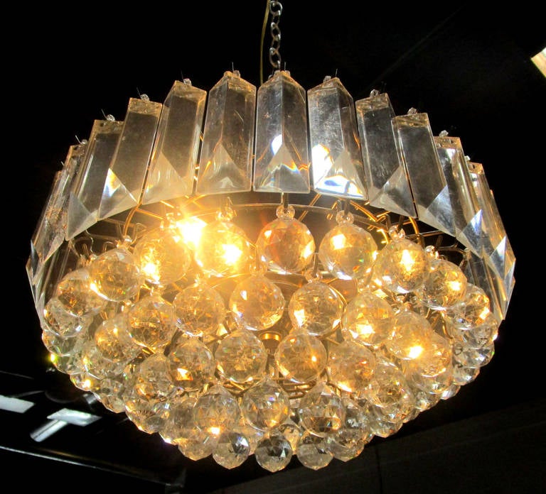 Late 20th Century Petite Lucite Chandelier