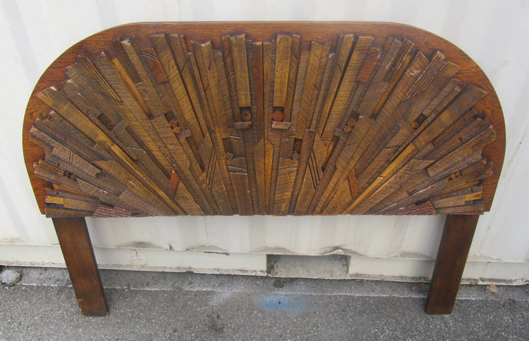 American Lane Brutalist Headboard, 1960s
