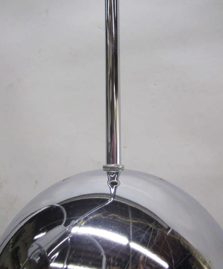 Five-Tier Chrome Pendant Lamp by Robert Sonneman In Excellent Condition In Pasadena, CA