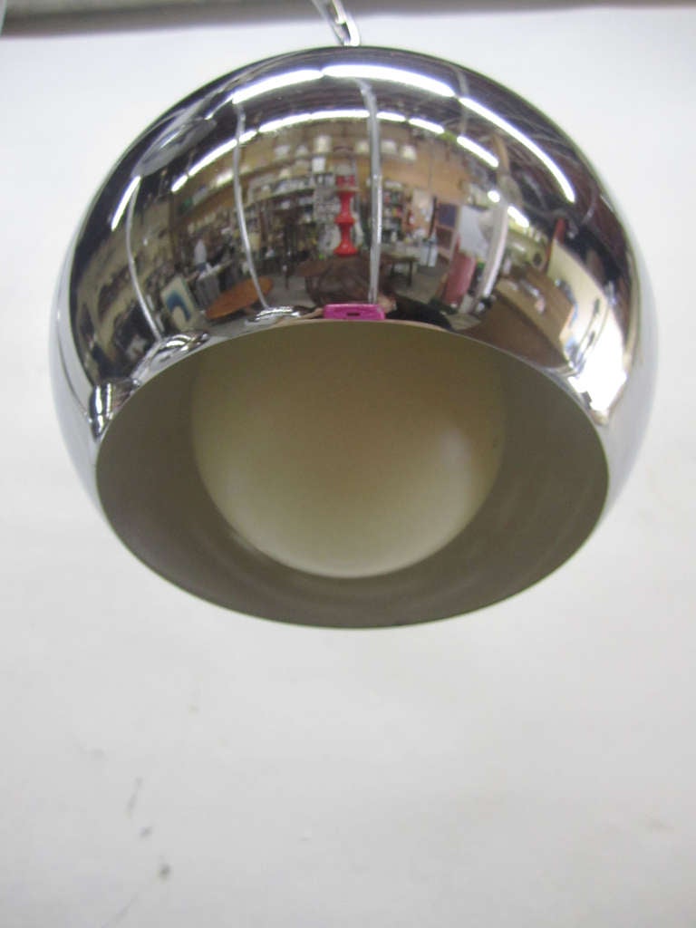 Five-Tier Chrome Pendant Lamp by Robert Sonneman 1