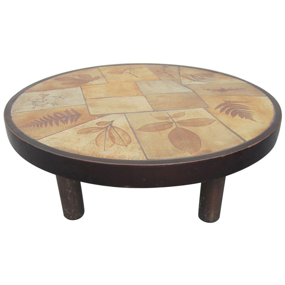 table basse "Garrigue" de Vallauris par Raymond Leduc