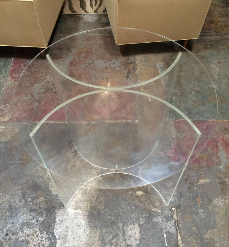 Lucite Set of Table and Chairs 1